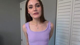 I cannot study while my stepsister Juniper Rens cute tits are out Thumb