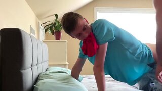 Stepson and stepdad beating after rimming in ta Thumb