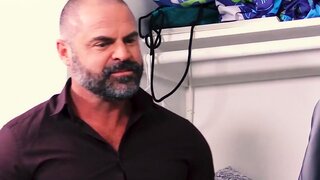 Pappy found his robust stepson jolting off and tak Thumb