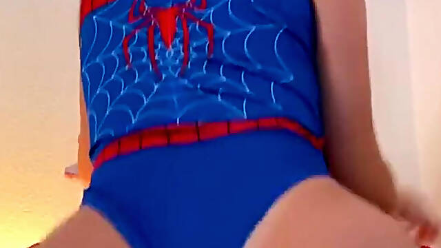 Megan Marx – Huge Dildo Riding In Spidey Cosplay