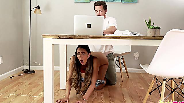 Cum on pussy ending for skinny girlfriend Angelica Cruz. HD