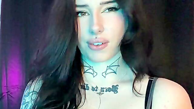 Busty British Goth ASMR JOI