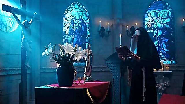 Impeccable Shelena and Vixi Rafis nun sex movie