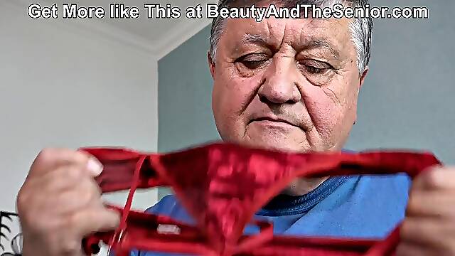 Grandpa Caught Sniffing Isabella Boths Panties for Second Time