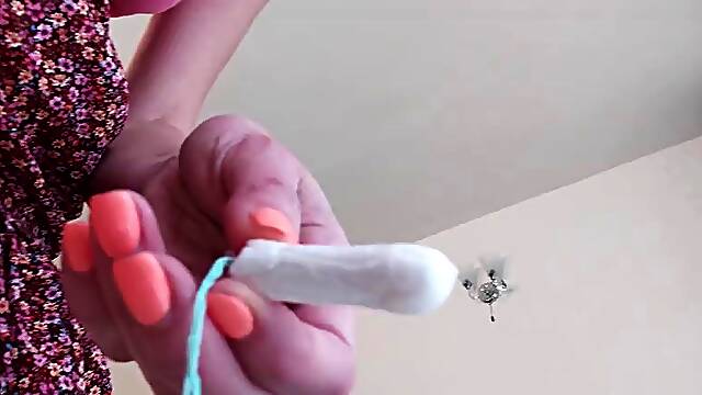 Changing a Sponge Close-up of a Hairy Pussy