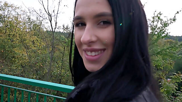 Alyssa Bounty blowjob in the park and anal sex