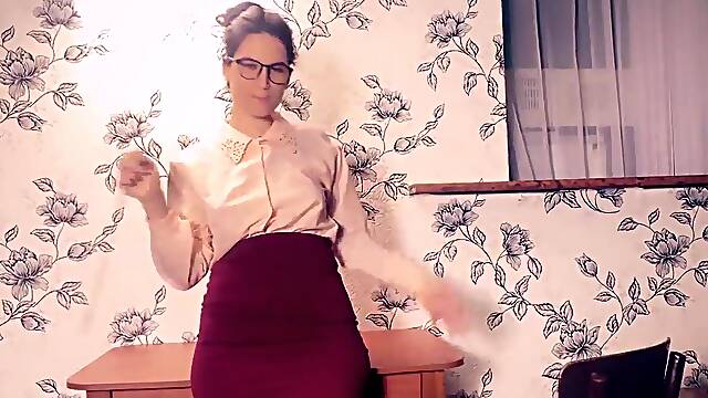 COUGAR Big-chested Professor Screwed Rock hard in cock-squeezing snatch