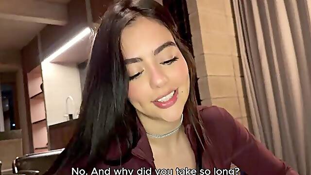 Should I get this messenger to put his XXL manstick in me for a vid? - Iris Rodriguez & Danner Mendez