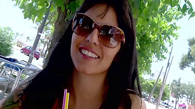 Being Aroused While On The Beach Leads To The Brunette