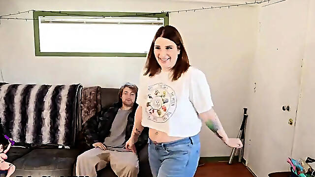 Curvy Client gets a big cum inside from contractor