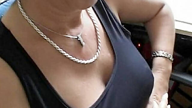 Busty amateur Milf sucks and fucks with facial