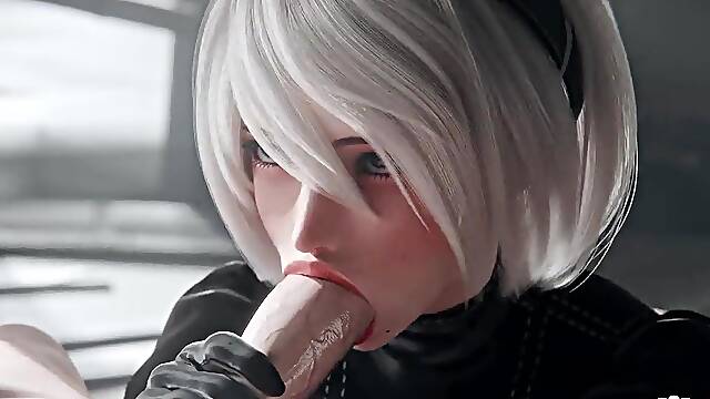 2b Nier Automata Oral & City Cowgirl Screw - Creamy Snatch & Creampie Ending CG Animation