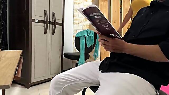 The kind boss and his bitch secretary. 1st video.