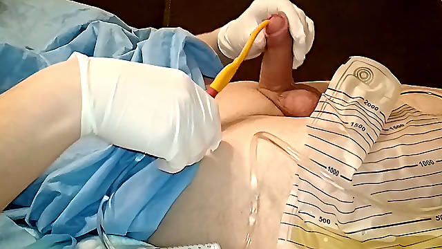 Tuck 18FR catheter and smallish sounding have fun