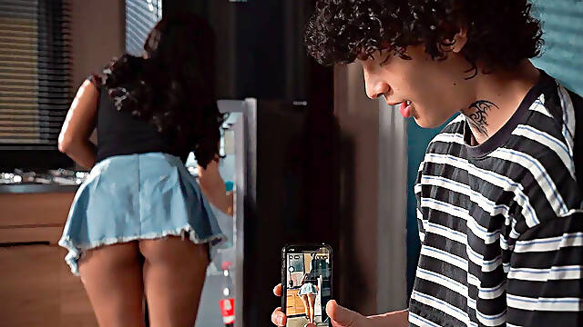 I Fuck My Doting Stepsister Because She Saw Me Masturbating in the Kitchen