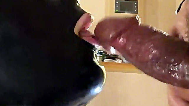 Kinky Slavedoll R Vol.019: a Rubber-masked Woman Suspended by an Anal Hook Drools and Gives a Blowjob...