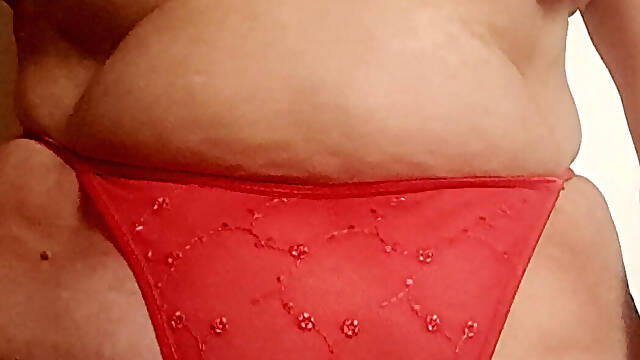 Stepmother Seduces in Red Panties